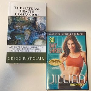 Jillian Michaels dvd / The Natural Health Campanion  book
